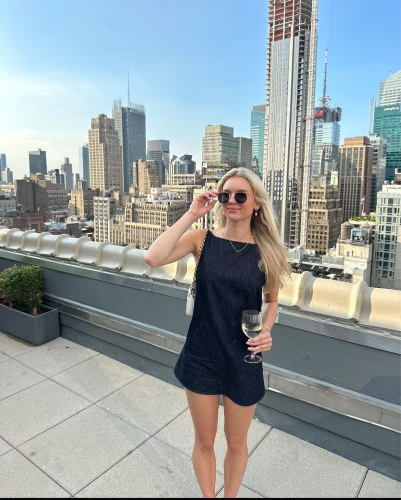 Zara Denim Mini Dress  - Image 3