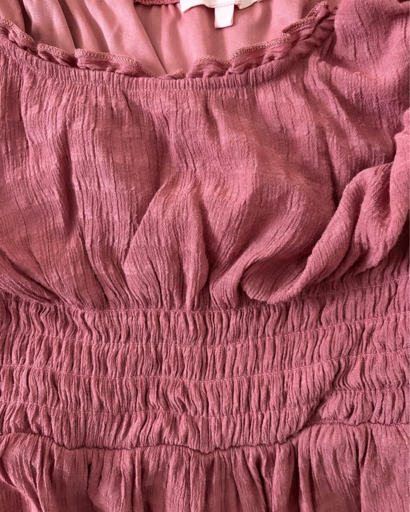 Mauve Maxi Dress Off The Shoulder Option - Image 2