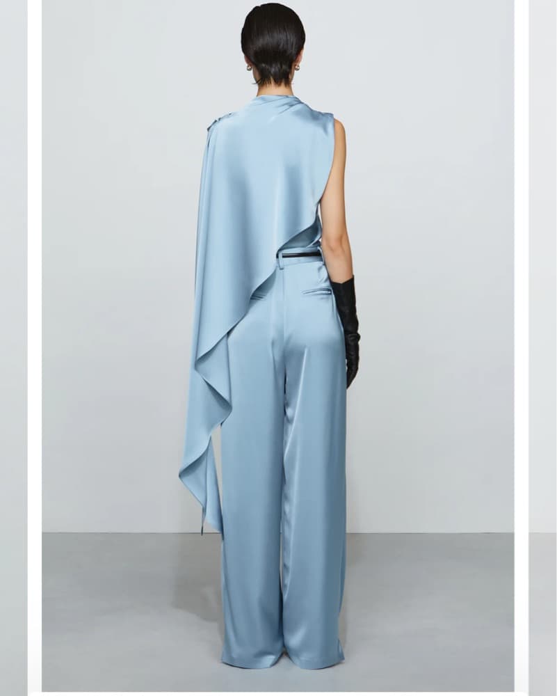 Et ochs Silk Draped Cape Top - Image 3