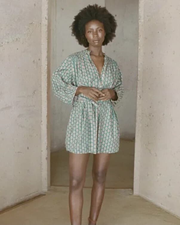 DOEN Opal Mini Dress in Paisley - Image 2