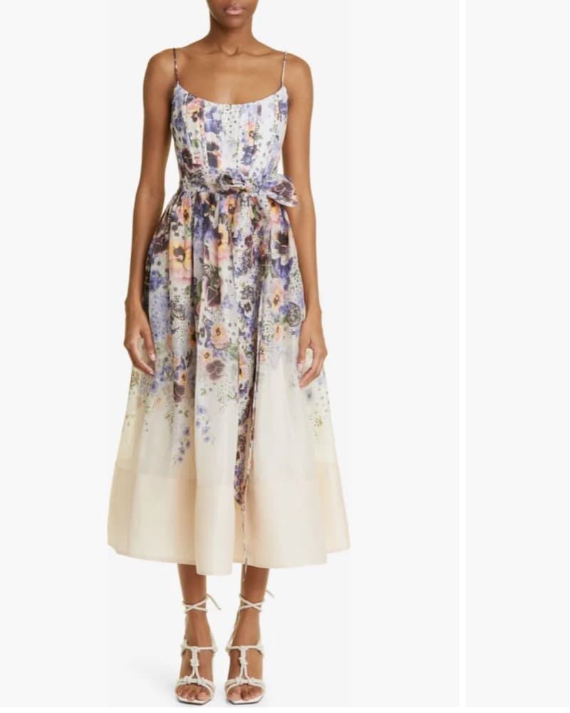 Romantic Floral Midi Dress - Image 3