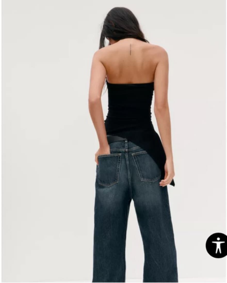 Textured Bandeau Top - Image 3
