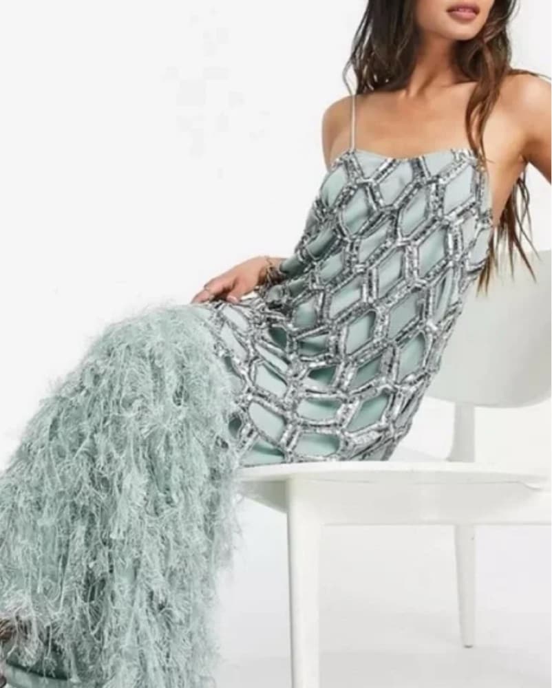 Asos Sequin Skirt  - Image 4