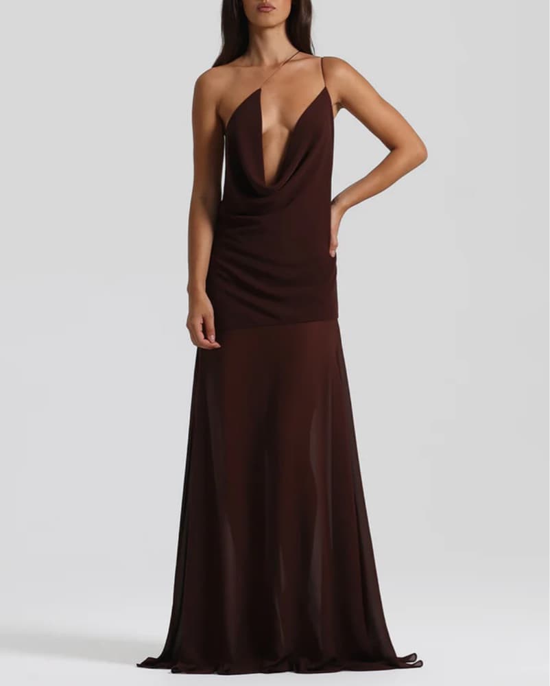 Natalie Rolt Brown Dress - Image 1