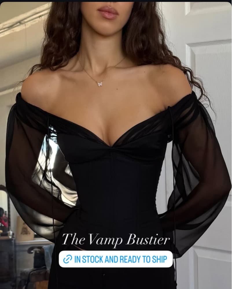 Mirror Palais Vamp Bustier Top - Image 1