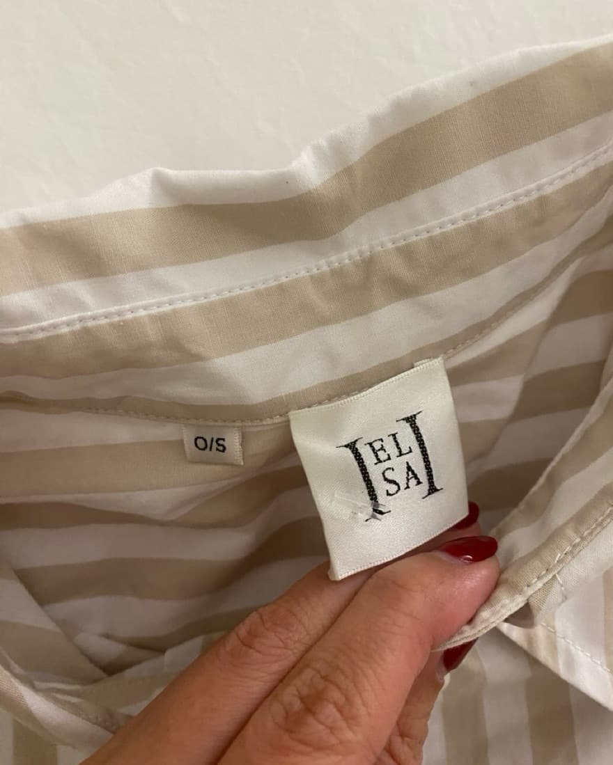 Oversized Helsa Poplin Oversized Shirt - Image 4