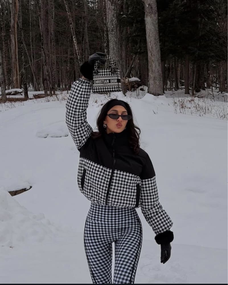 Sold Out Beach Riot Puffer Gingham Set - Image 3