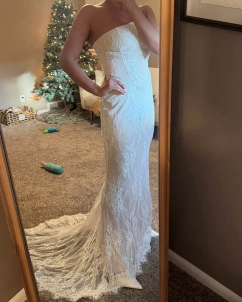 White Lace Dress - Image 3