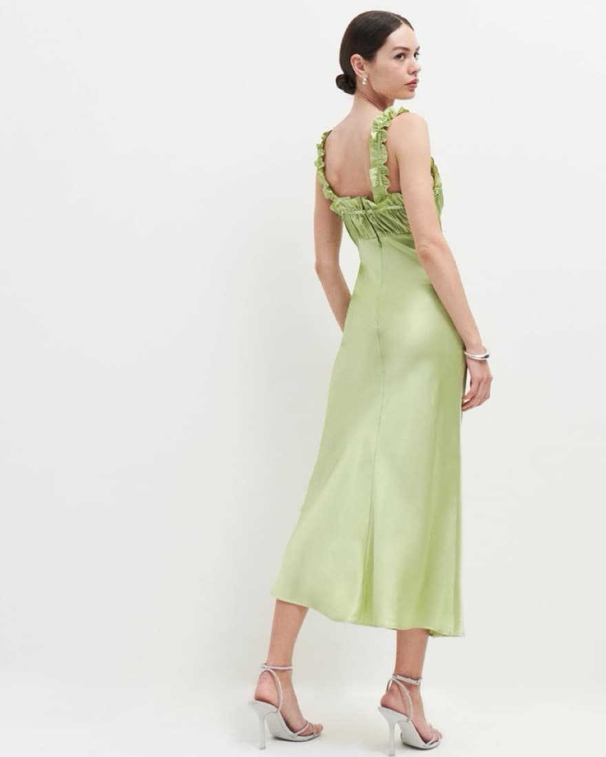 Reformation Erdem 100% Silk Dress - Image 4