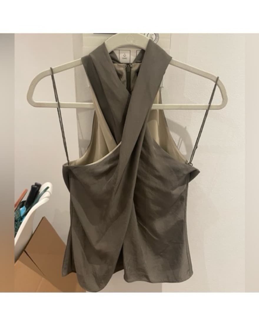 Theory - Twist Halter Top  - Image 2