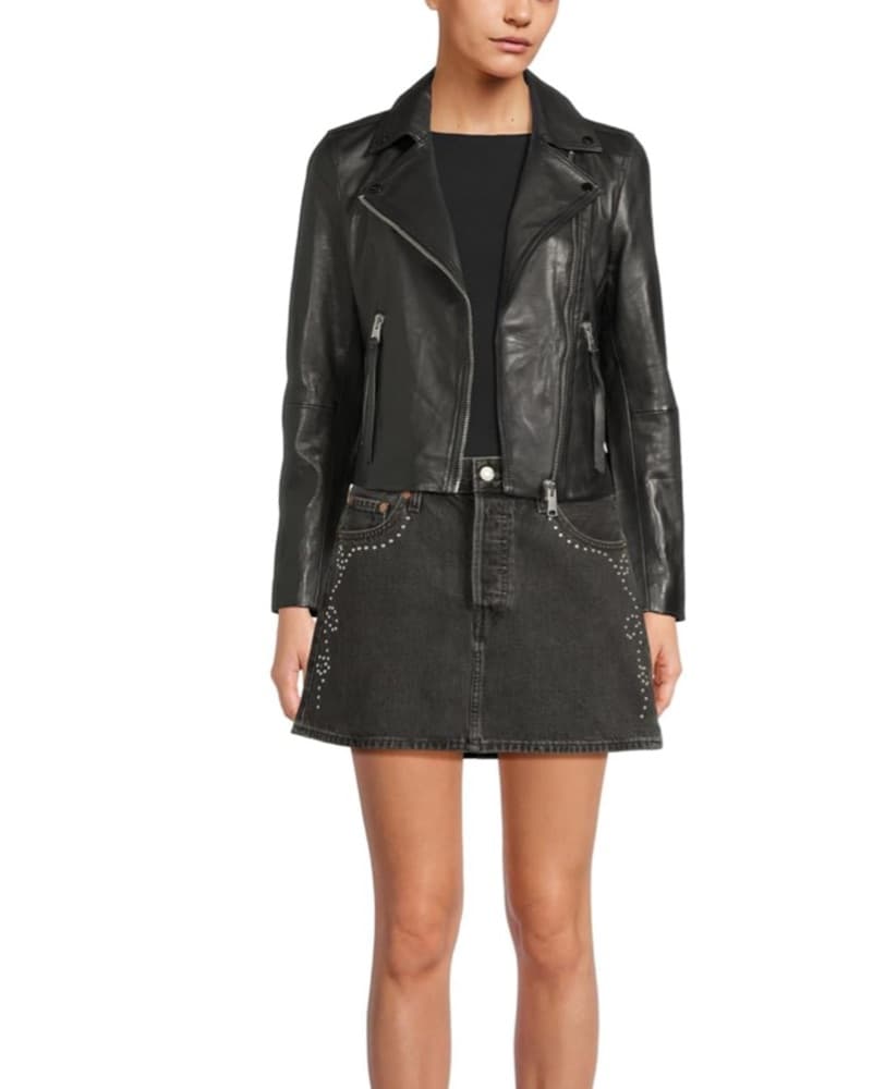 Levi’s Icon Bejeweled Denim Mini Skirt - Image 4