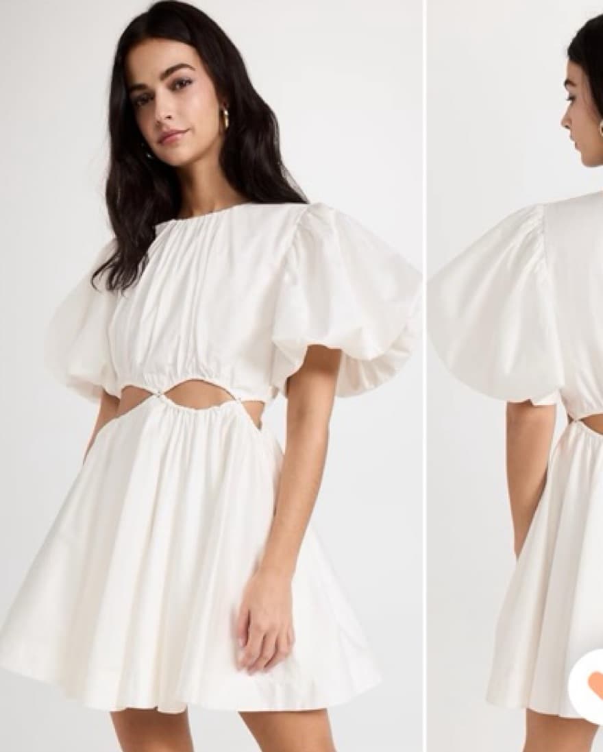 Aje White Cutout Dress - Image 1