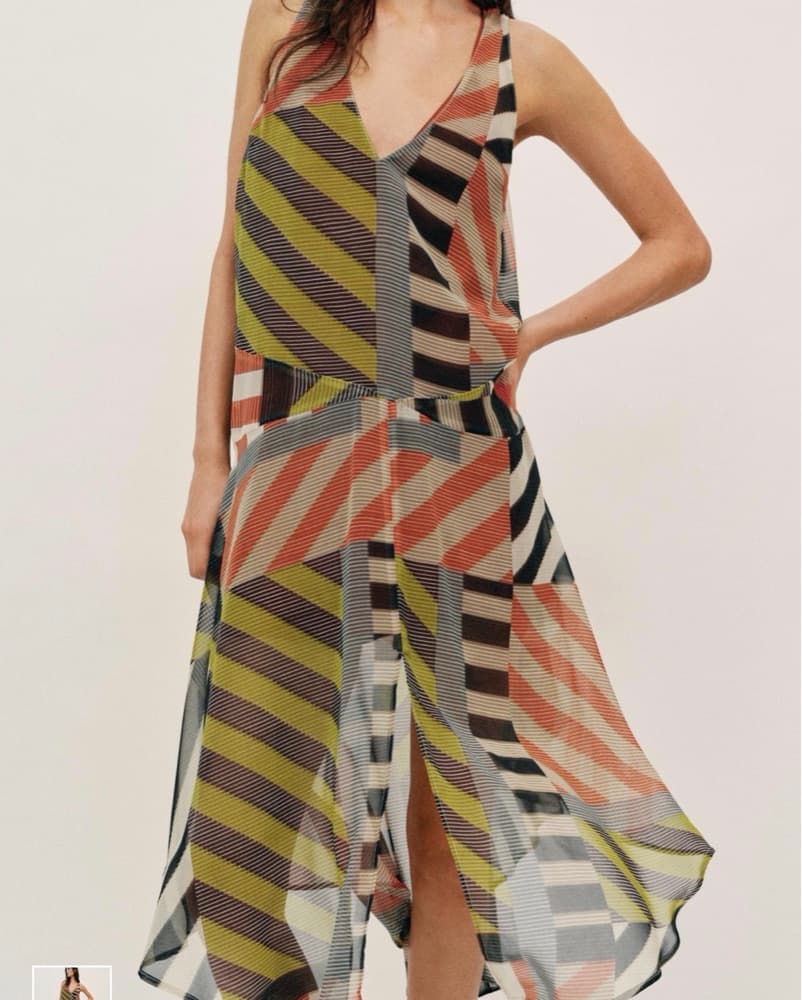 Patchwork Print Dress - Image 1
