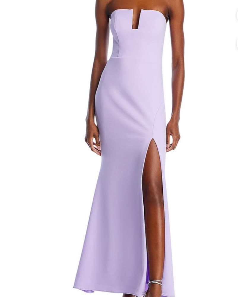 Aqua Scuba Crepe Gown  - Image 1