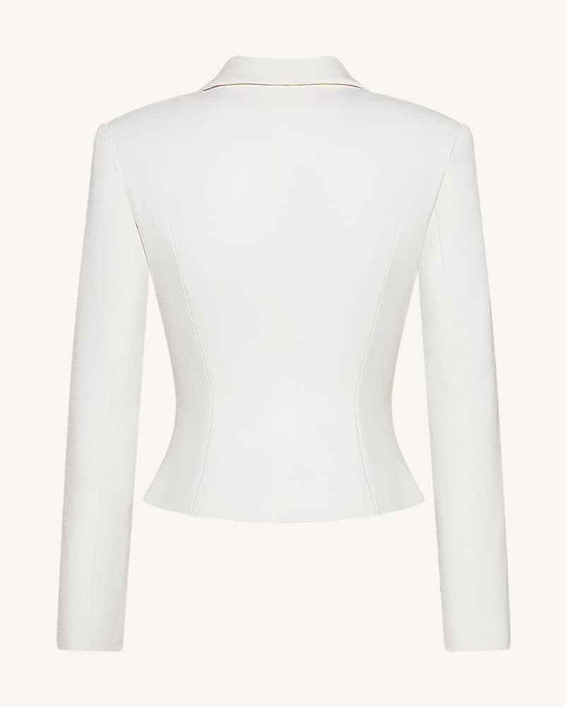 Size:2 Sculpted Waist Cropped Blazer - Image 3