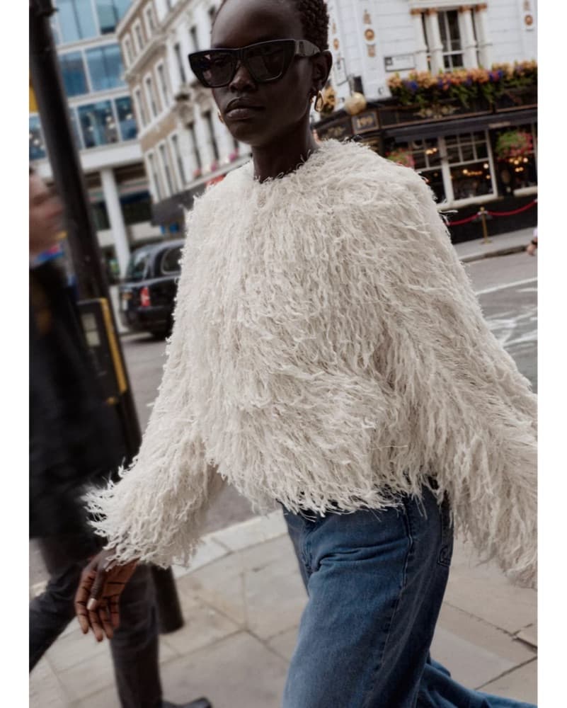 Feather Fringe Metallic Thread Jacket - Image 4