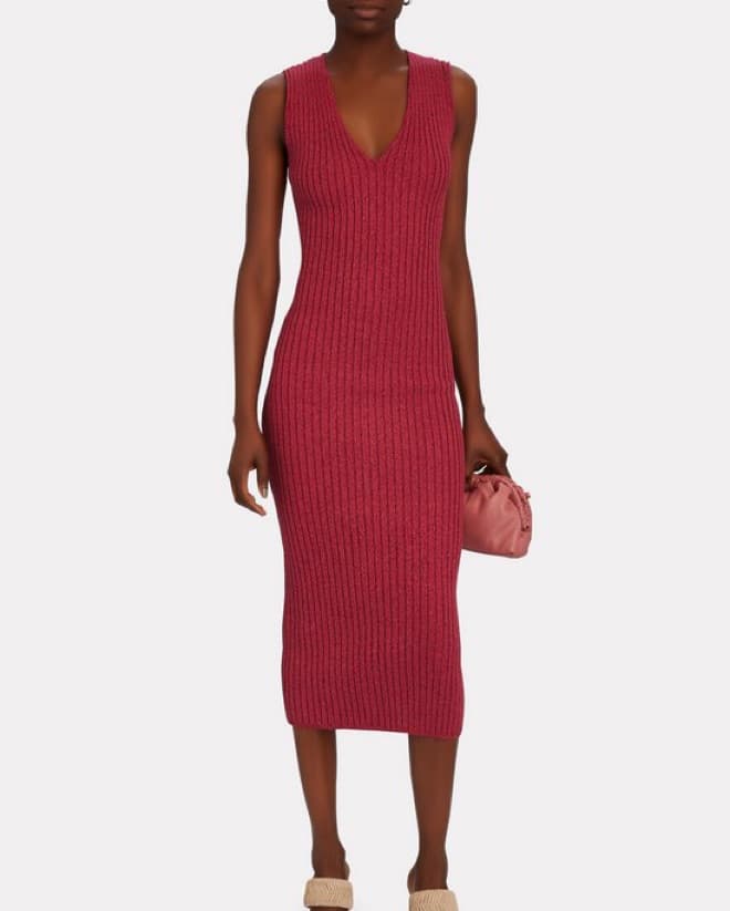 Ronny Kobo Vesper Rib Knit Pink Dress - Image 2