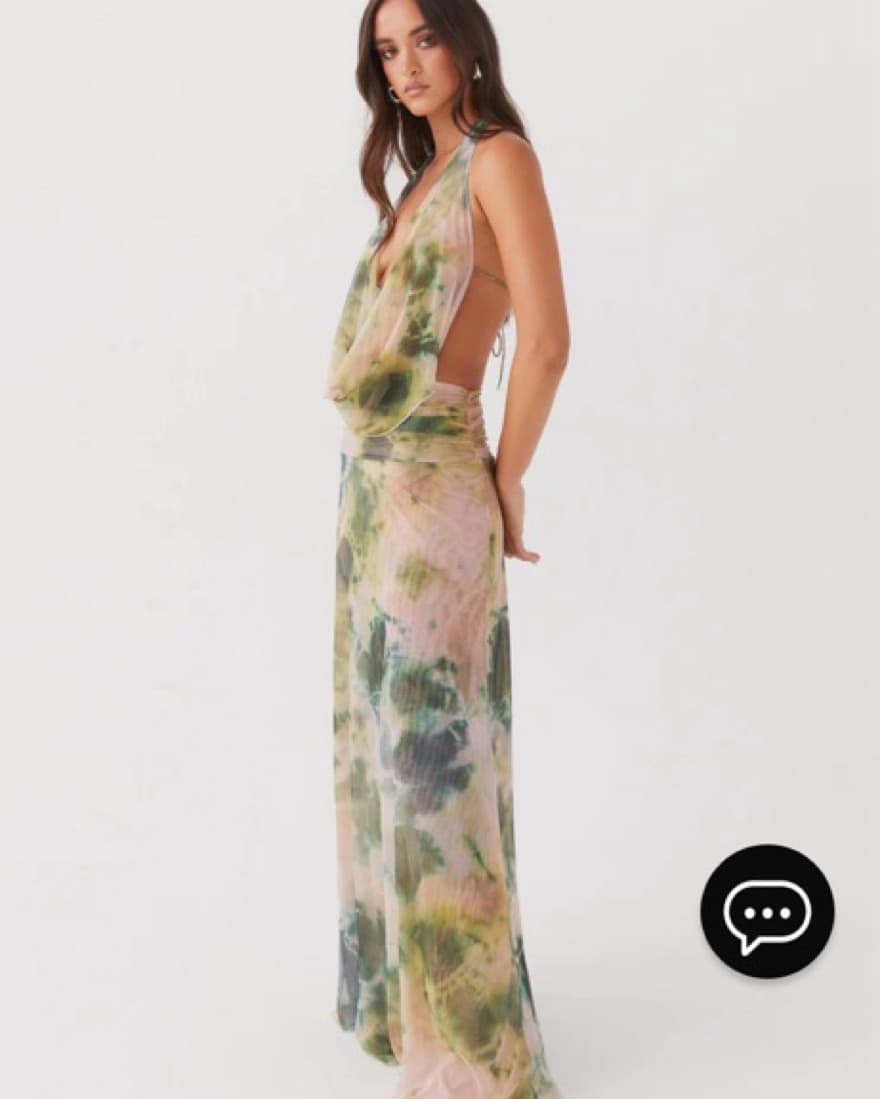 Elysia Mesh Maxi Dress - Rainforest  - Image 4