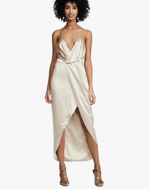 Fame & Partners Satin Bridesmaid Dress - Image 1