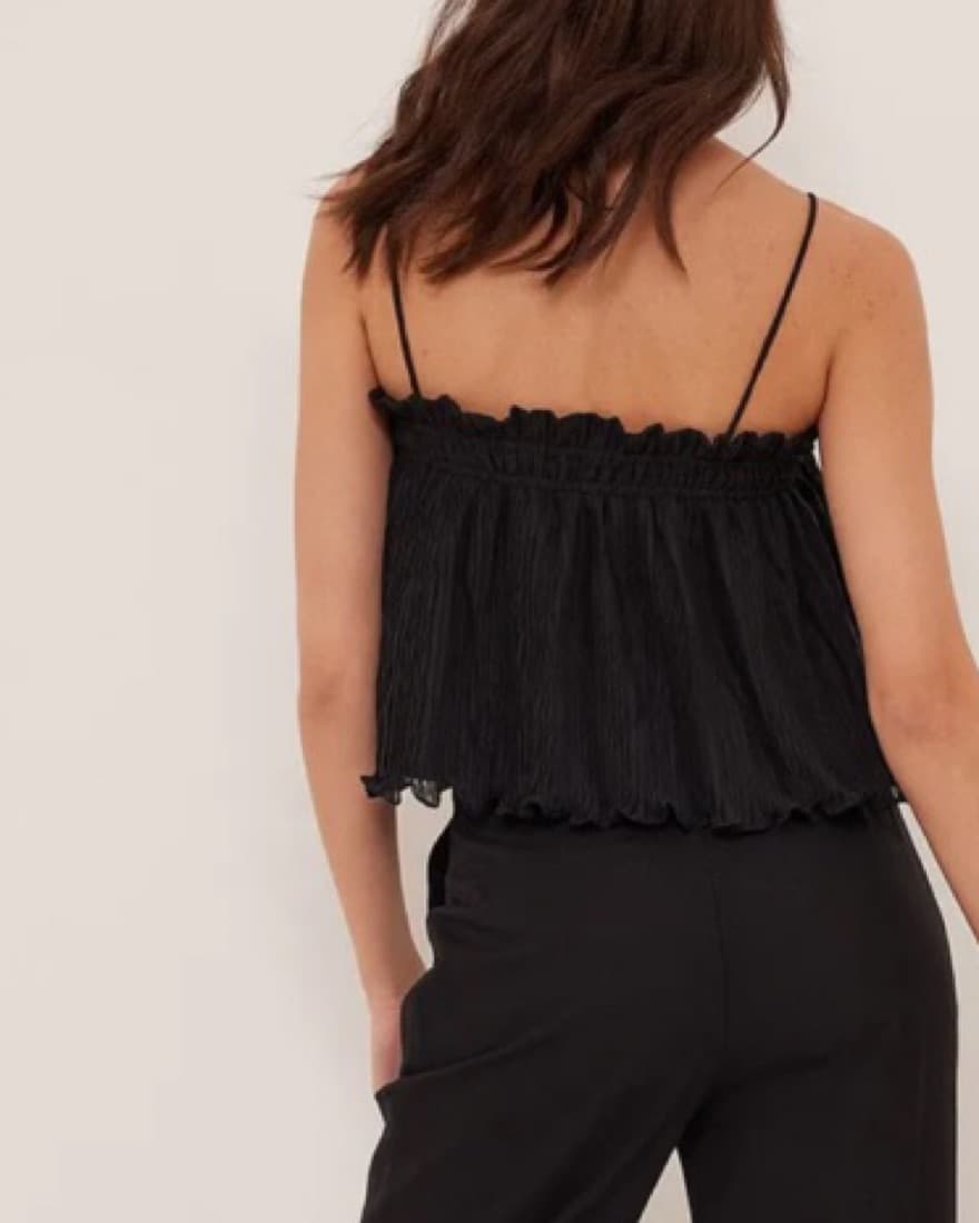 NA-KD Pleated Strap Top - Medium - Image 3