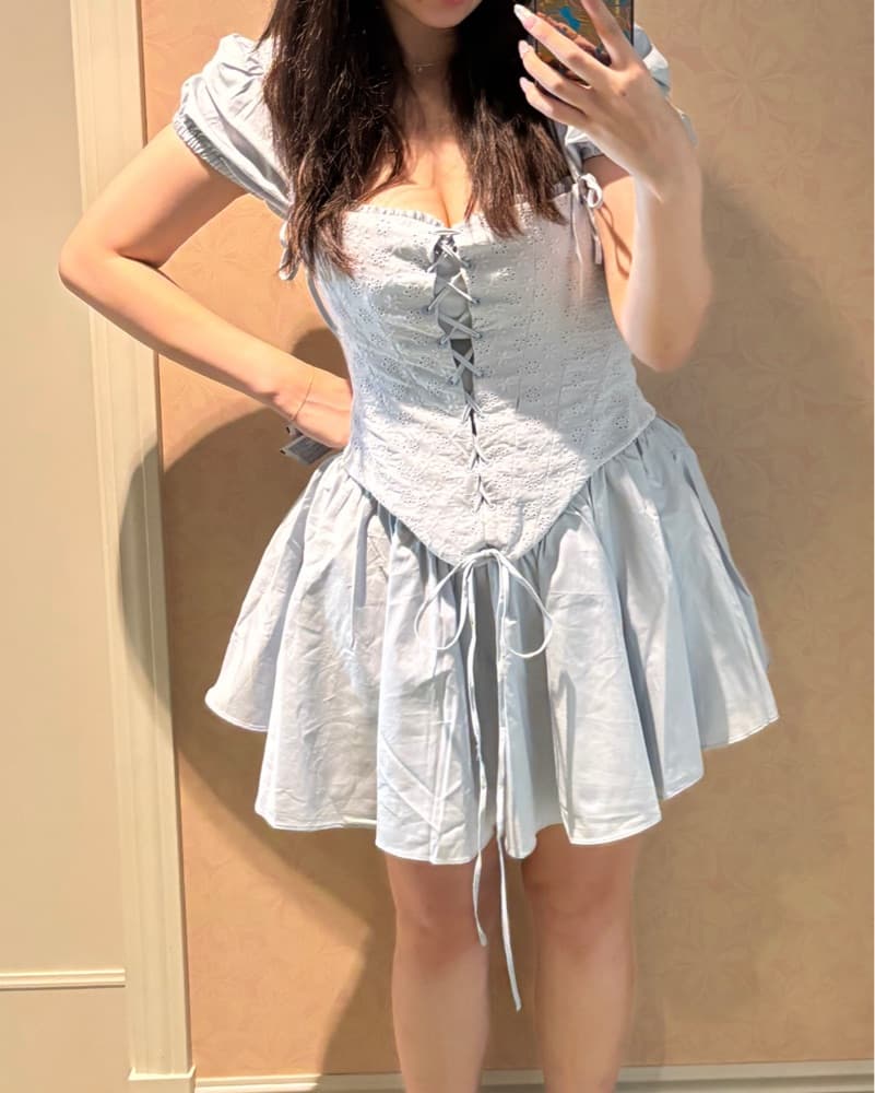 House Of CB Maribel Light Blue Dress  - Image 1