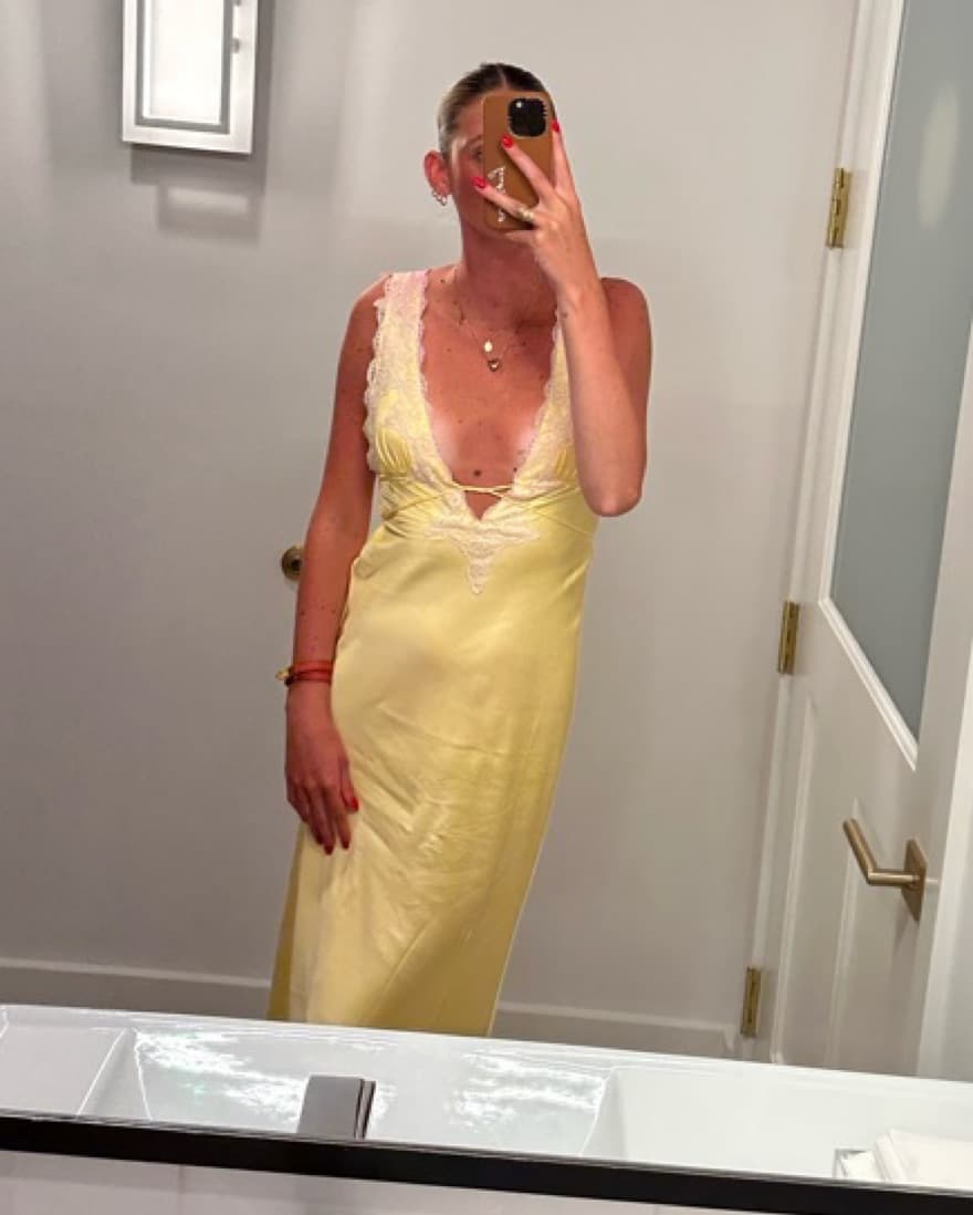 Silk Yellow Dress  - Image 1