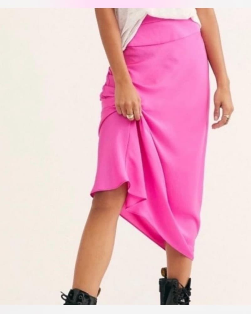 Free People Normani Bias Silky Skirt  - Image 2