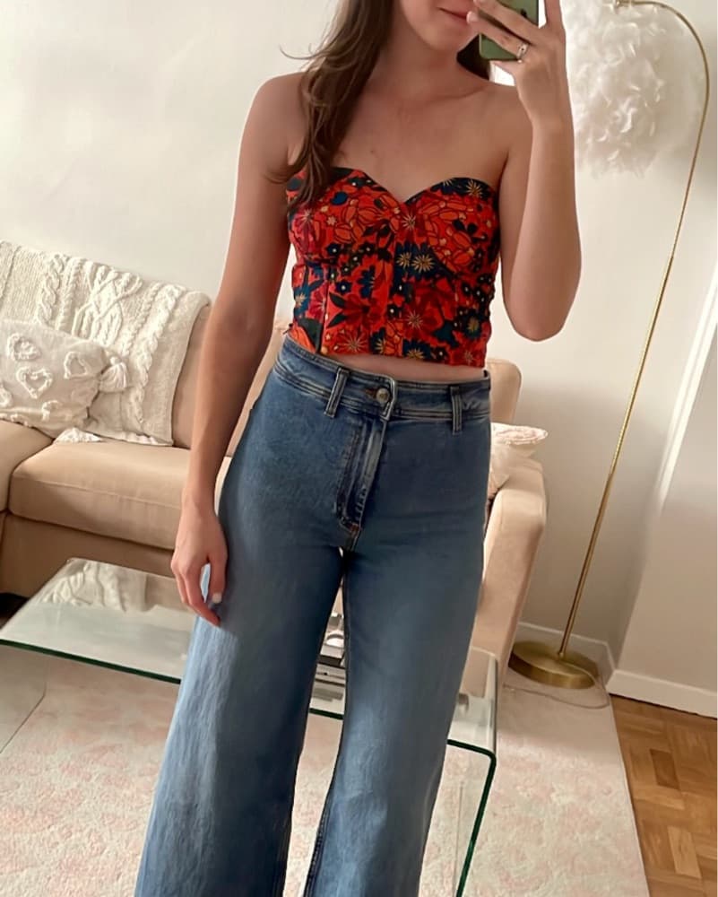 FARM Rio X Anthropologie Corset Top - Image 5