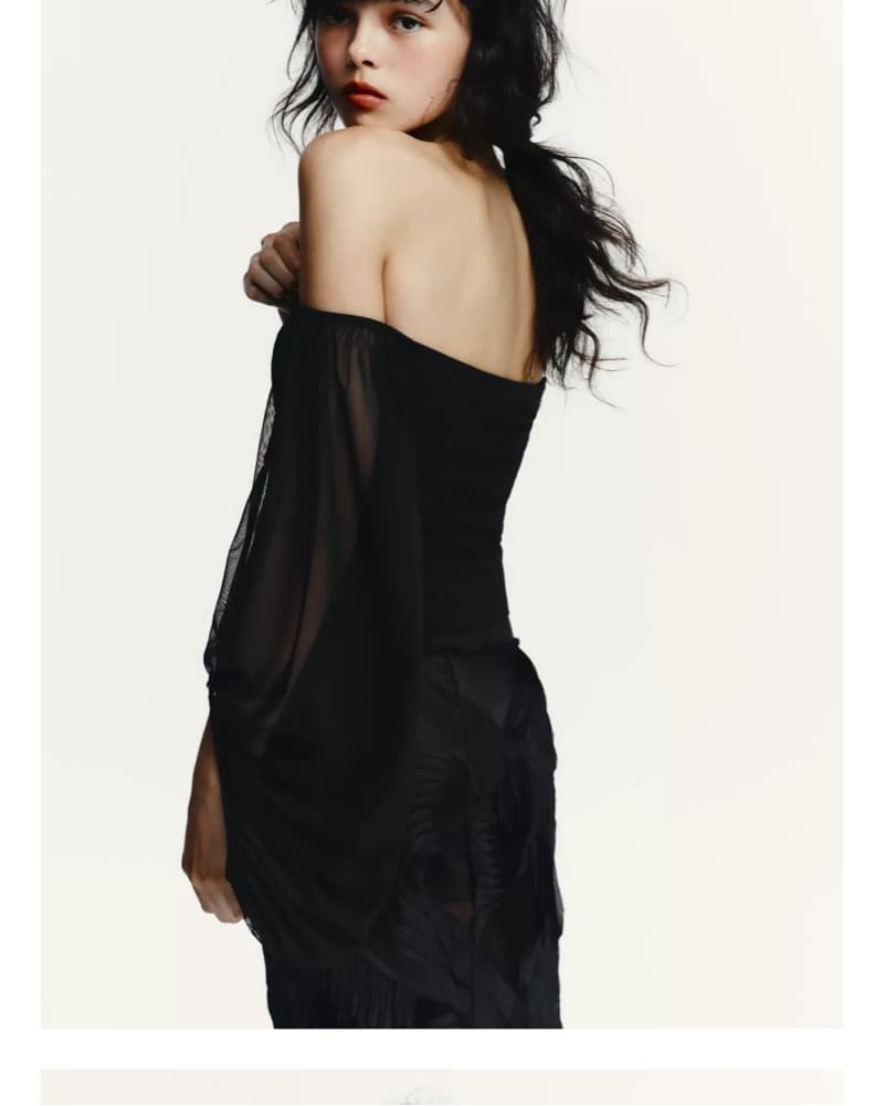 Black  Sheer Shirt - Image 4