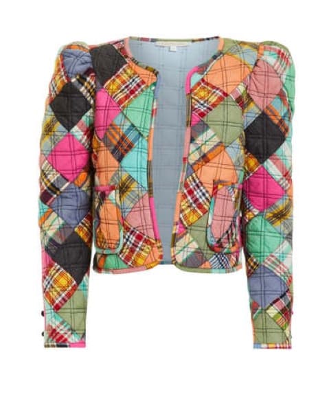 Love The Label Madras Patchwork Jacket - Image 1