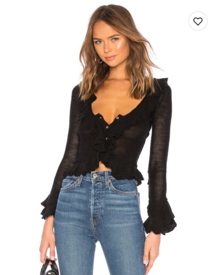 Ruffle Sweater Cardigan  - Image 1