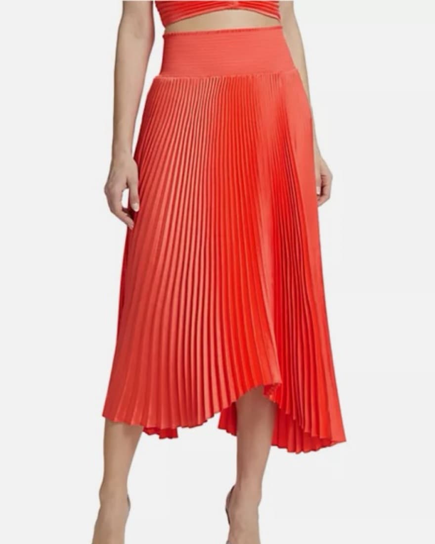 ALC Sonali Pleated Skirt Spiced Coral - Image 2