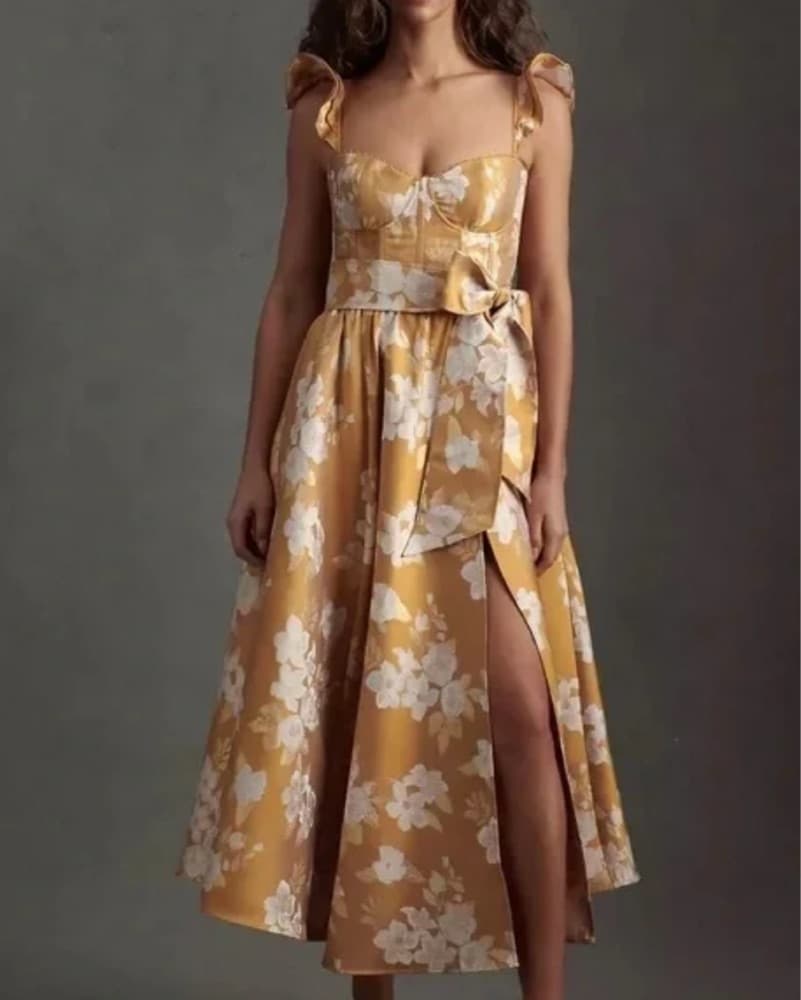 Elegant Floral Maxi Dress - Image 1