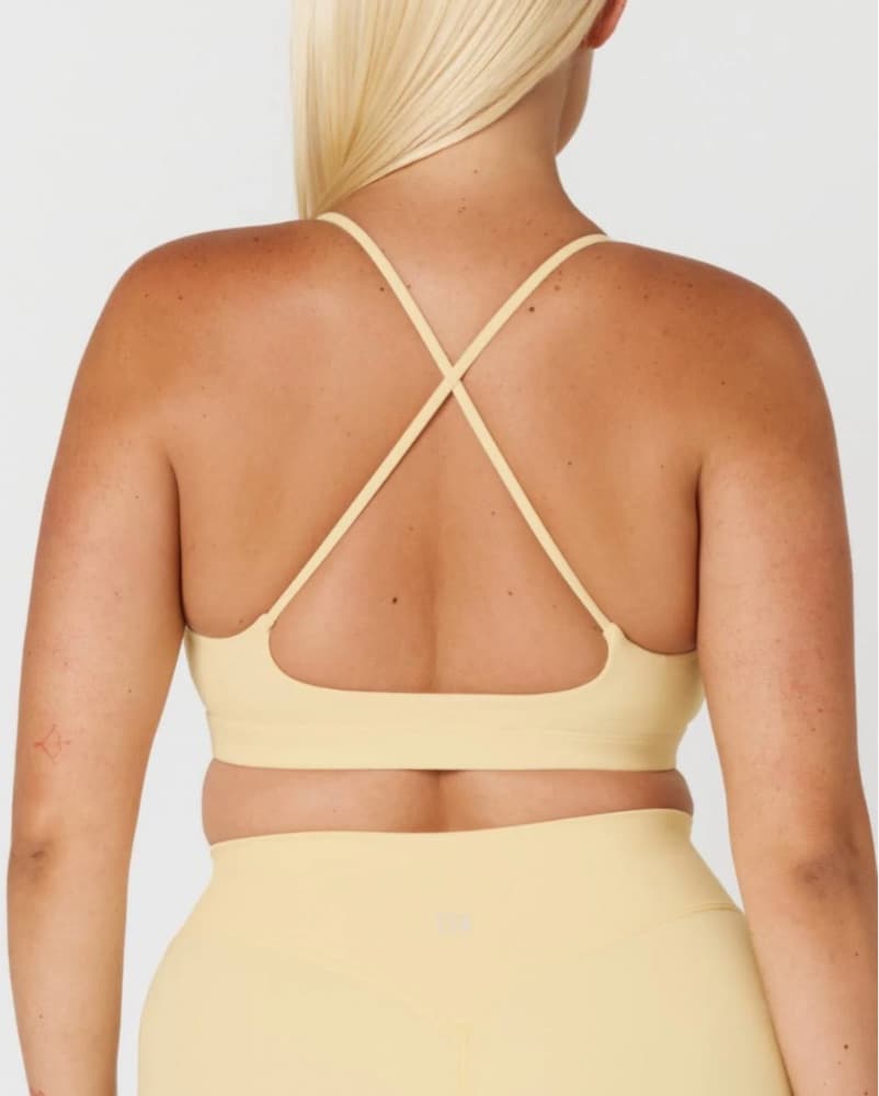 Butter Yellow Bra and Biker Shorts - Image 2
