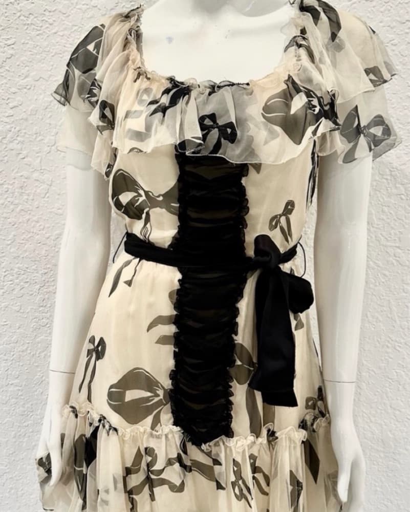 Vintage D&G Ruffle Dress - Image 4
