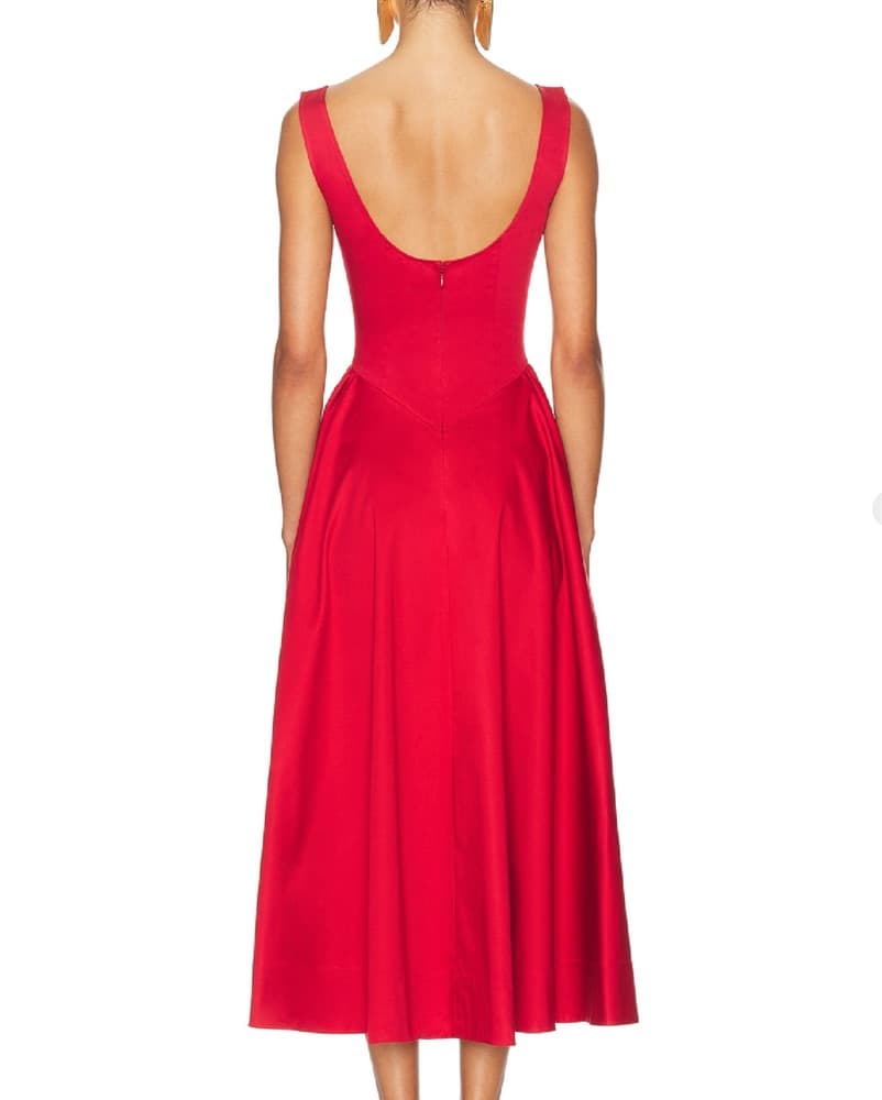 Helsa Red Maxi Dress - Image 3