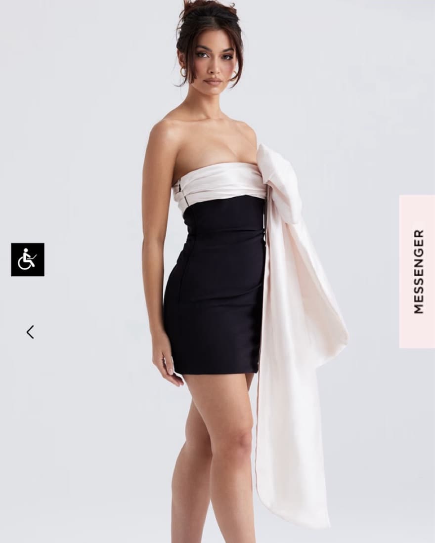 House of CB Big Bow Mini Dress - Image 2