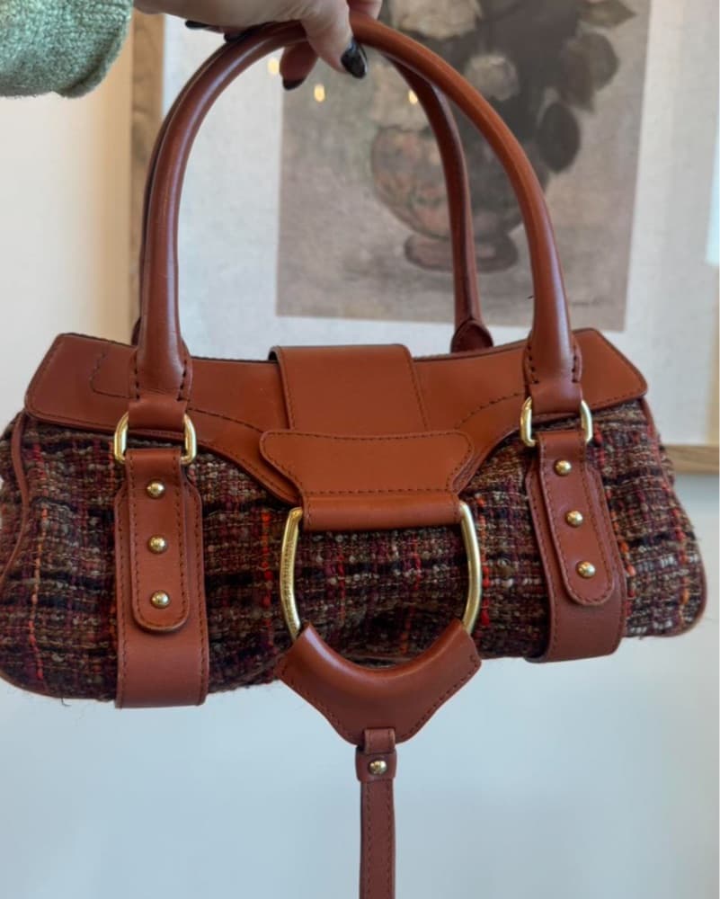 Rare Vintage Dolce & Gabanna Tweed Bag - Image 1