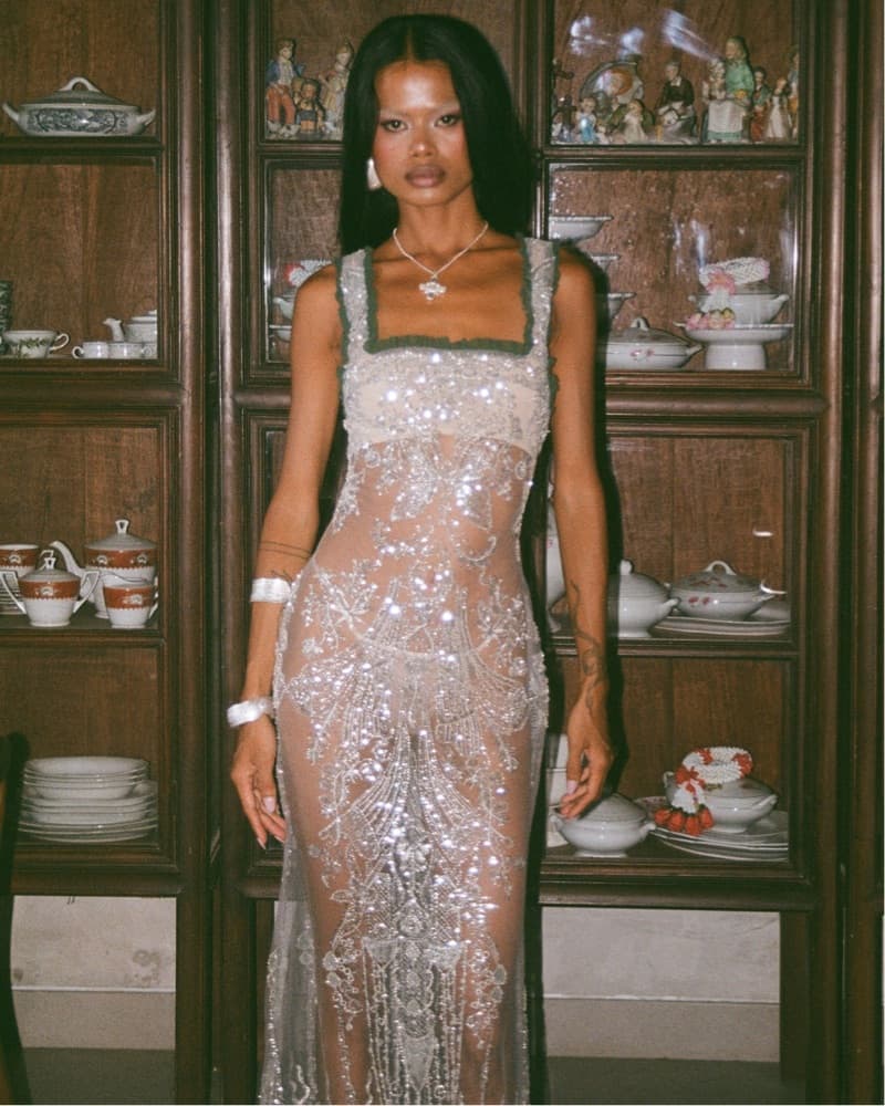 Into Gaia Emerald Embellished Gown - Image 3