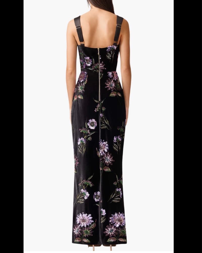 Elliatt Clio Floral Velvet Gown - Image 2