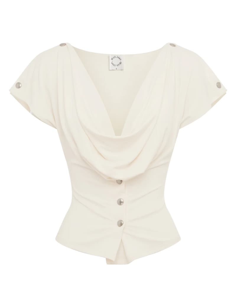 With Jean Sienna Top White - Image 4