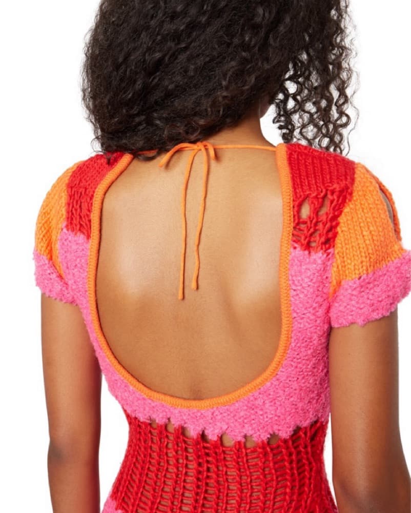 Danielle Guizio Knitted Mini Dress - Image 2