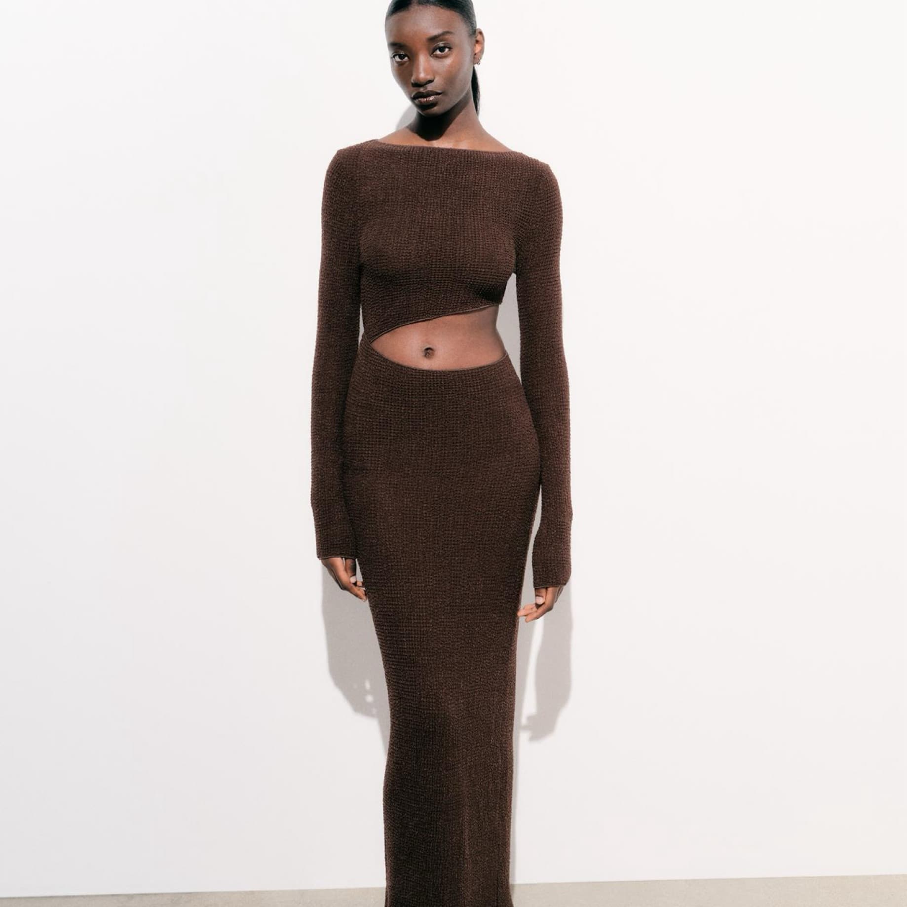Textured Cut Out Dress  - Image 4