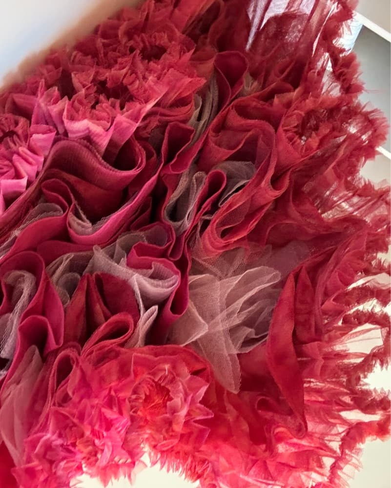 Vibrant Pleated Tulle Dress - Image 4