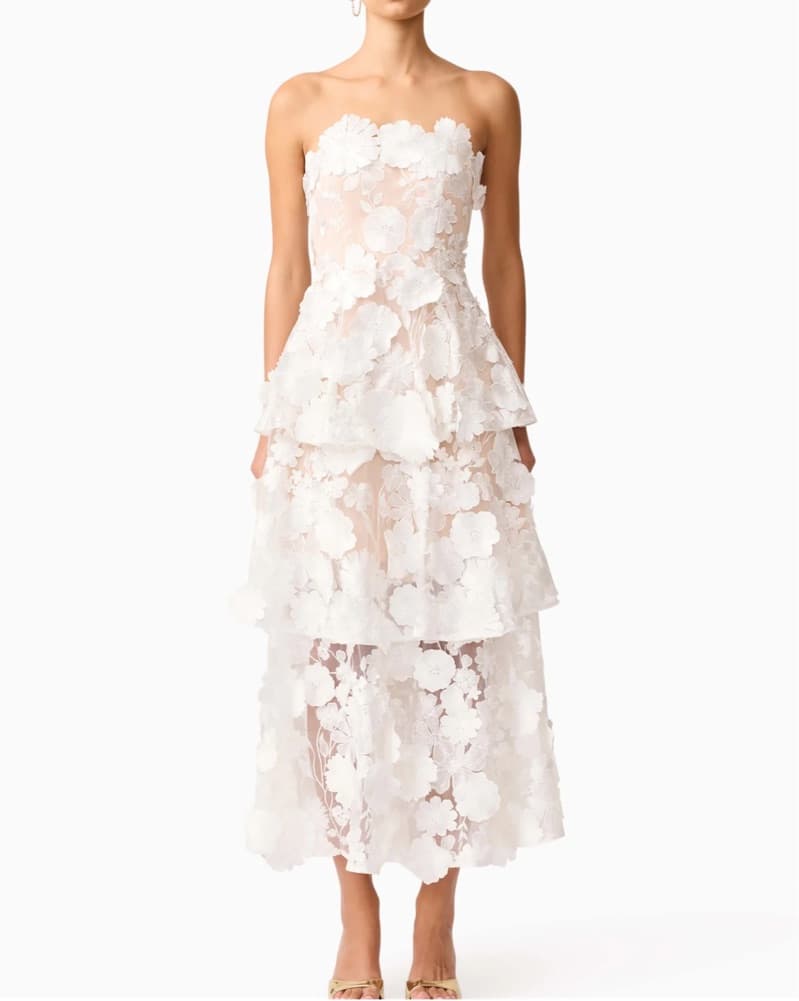 Elliatt Selene Maxi Tiered 3D Dress  - Image 1