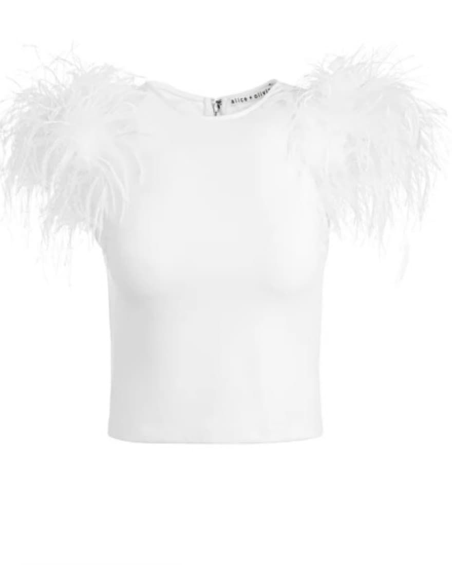 Alice + Olivia Feather Top  - Image 3