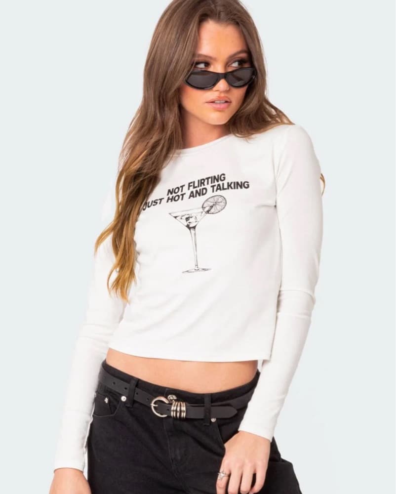 Edikted Flirting Tee - Image 2