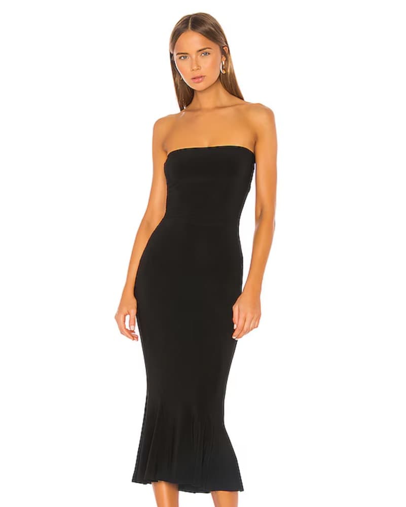 Norma Kamali Strapless Fishtail Gown - Image 4