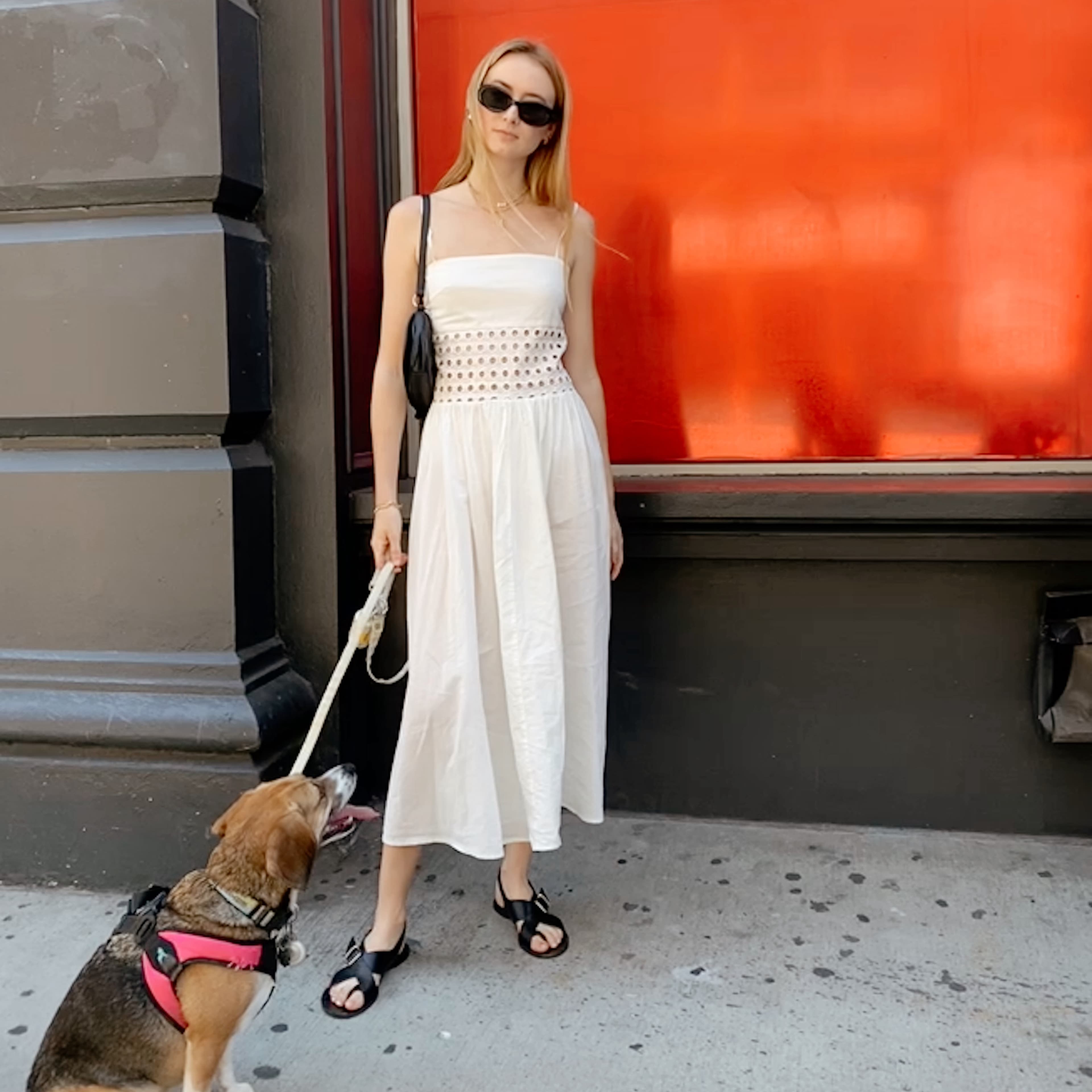 Solid & Striped White Eyelit Dress - Image 1