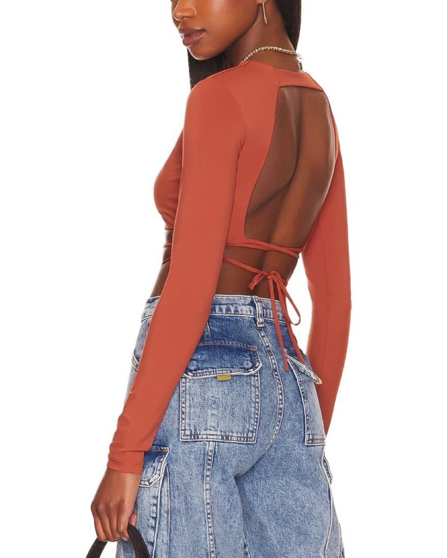 Declan Cutout Crop Top - Image 1